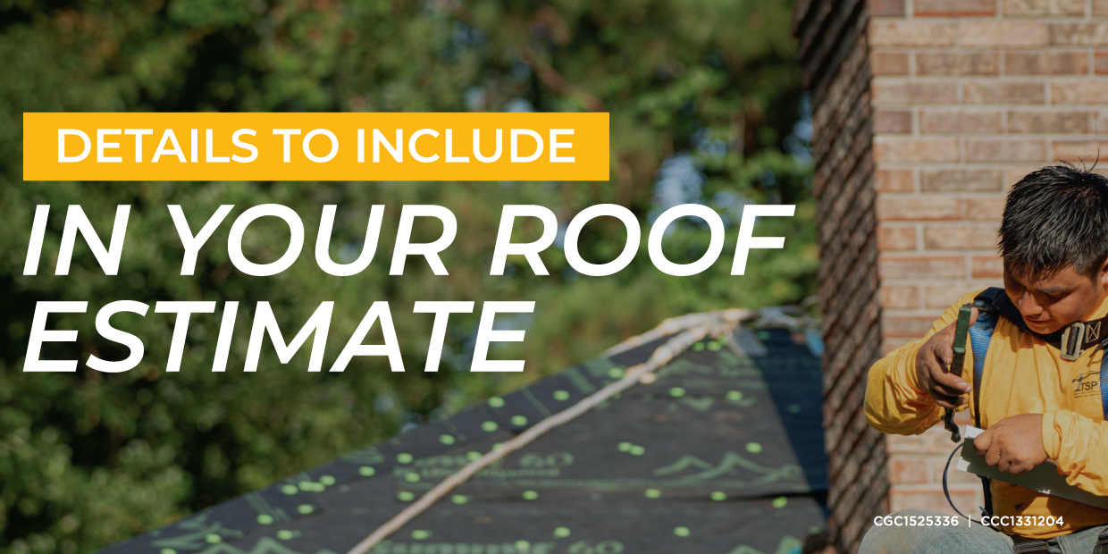 Details to include in your roof estimate TSpark Enterprises Florida